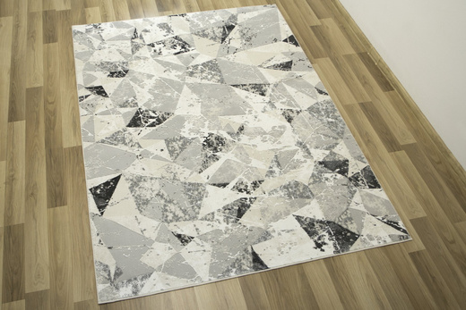 Dywan DAVINCI 2987A d.grey/grey Z84-21 Krem Szary Przecierany Marmur