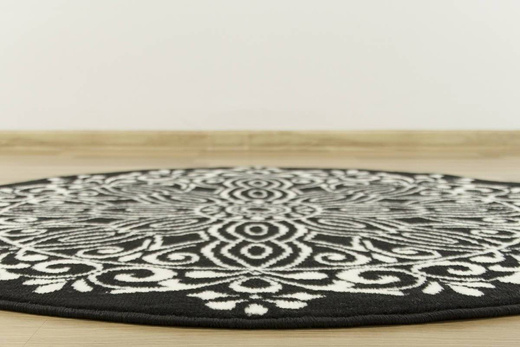 Okrągły Dywan Luna 503788/50944 black