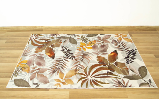 Dywan Summer Liście Beż Antypoślizgowy
