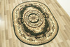 Owalny Dywan GOLD 146/32 owal zielony