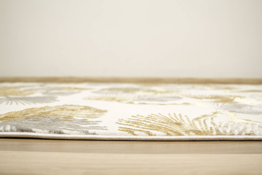 Dywan Elisa PF151 nehir/gold Krem Złoty Listki