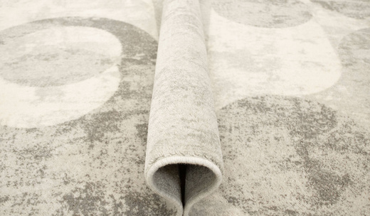 Wełniany Dywan Isfahan-M Fris Popielaty Wełna Geometryczny