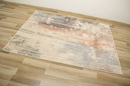 Dywan Wełniany Isfahan Ornan Morski Linie Abstrakcja