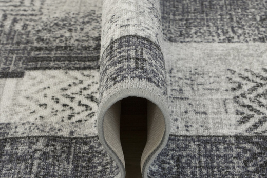 Antypoślizgowy Chodnik Essenza 19 szary szerokość 100 cm