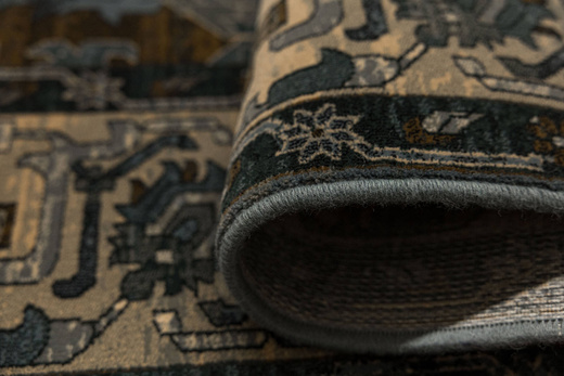 Wełniany Dywan Dywilan Superior Oman Dark Blue Ornament