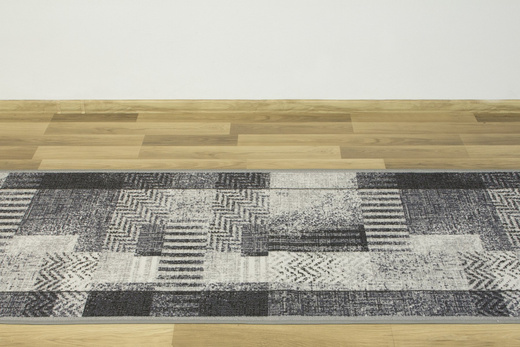 Antypoślizgowy Chodnik Essenza 19 szary szerokość 100 cm