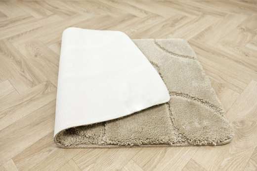 Dywanik Łazienkowy Antypoślizgowy Ivona Light Beige Jasny Beż Linie