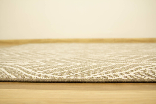 Dywan Dwustronny Sznurkowy Brussels 205647/10210 coffee Beż Krem Listki Outdoor