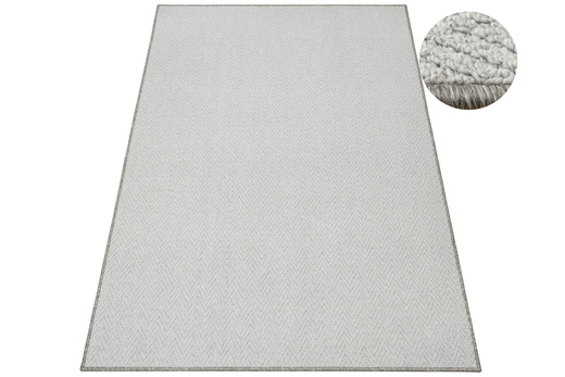 Dywan Pętelkowy Havanna 5121 Szary Gruby Splot Jodełka