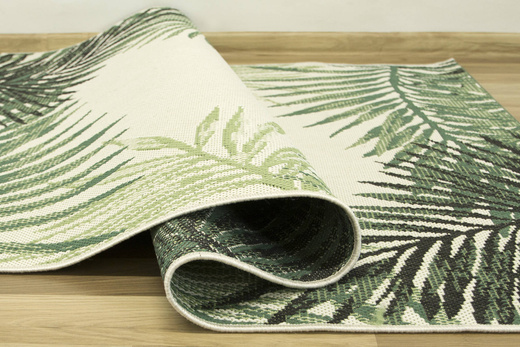 Dywan Sznurkowy Syrena 19435/62 Liście Palmy Butelkowa Zieleń
