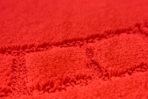 Dywanik Łazienkowy Antypoślizgowy Ocean Red Czerwony Owalny