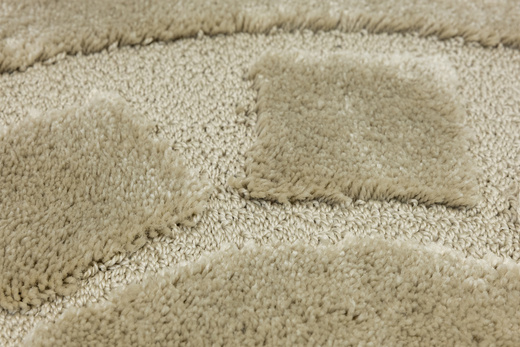 Dywanik Okrągły Łazienkowy Antypoślizgowy Ocean Light Beige Jasny Beż