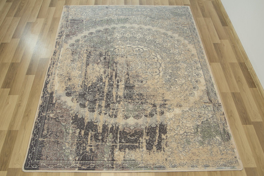 Dywan Wełniany ISFAHAN Lidius Piaskowy Rozeta
