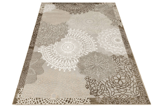 Dywan Modena 4475 grey/vizon Beż Krem Rozety
