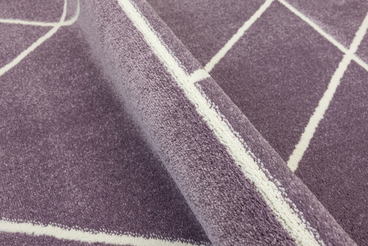 Dywan Dziecięcy Lima C877B lila/cream Fiolet Krem Trójkąty