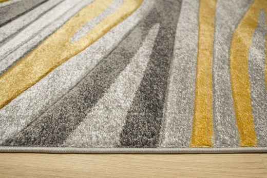 Dywan Amelia C012B grey/d.yellow Szary Żółty Fale