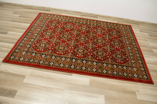 Dywan Ornamentowy Afgan 6892A red/red Czerwony Czarny Beż