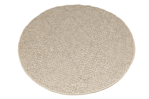 Okrągły Dywan Sznurkowy Patio 5036/178 Nature Beż Brąz Romby Outdoor