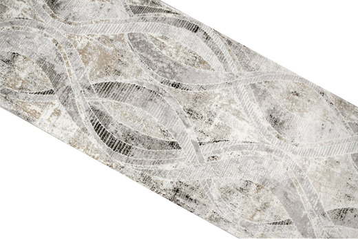 Chodnik Maya PR739 grey/b Szary Wstęgi szerokość 90 cm