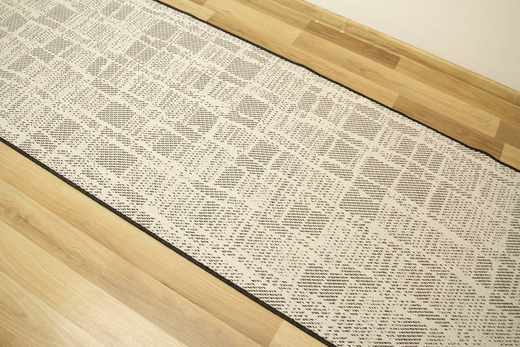 Dwustronny Sznurkowy Chodnik Brussels 205467/10110 Night Antracyt Krem szerokość 100 cm