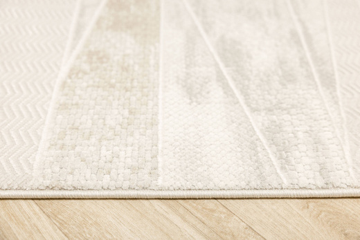 Dywan Illusion H007A cream/l.greyHB Szary Krem Beż Lśniący Linie