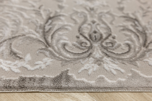 Dywan Nantes NT211A Vizon/Vizon Szarobeżowy Krem Ornament