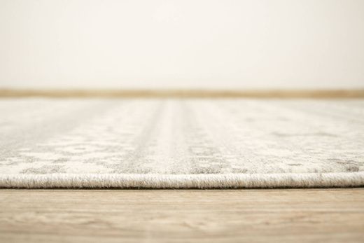 Wełniany Dywan Tempo Natural-F Poncho Jasny Szary Etno