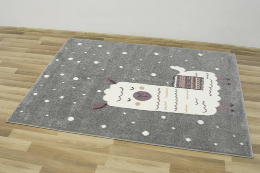 Dywan Dziecięcy Lima C261A l.grey/cream Szary Krem Lama