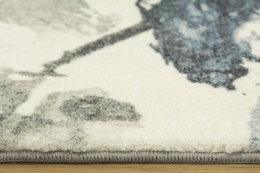 Dywan Liście Szaro-Granatowe akwarela