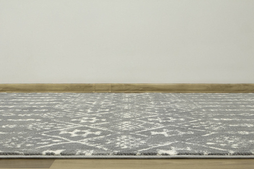 Dywan Karof 2619A grey/white 43 Szary Krem Etno