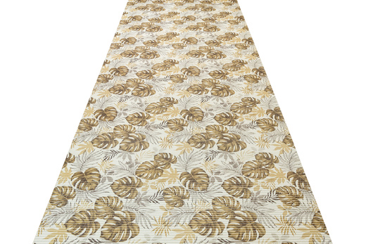 Mata Łazienkowa 265B Monstera Beż szerokość 130 cm