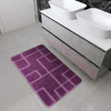 Dywanik Łazienkowy Antypoślizgowy Inez Violet Fioletowy Geometria