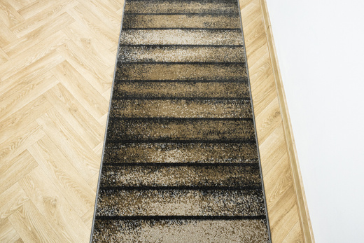 Chodnik Rainbow 11196/BG2 deski beż szary szerokość 100 cm