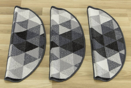 Nakładki półokrągłe Nolan 19 trójkąty szare