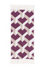 Dwustronny Dywanik Chodniczek Orient 40x70 3 Romby Fiolet