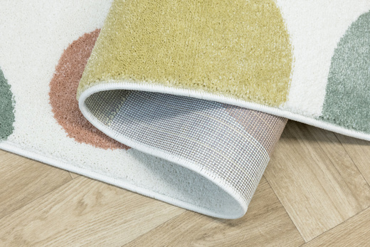 Dywan Dziecięcy Lima M042A cream/rose Krem Róż Fiolet Kropki