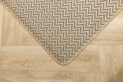 Dywan Antypoślizgowy Sznurkowy Flex 19242/P01 Beż Krem Jodełka