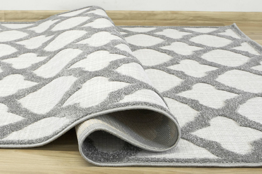 Dywan Sznurkowy Stella D403A d.grey/l.grey Koniczyna Marokańska Szary