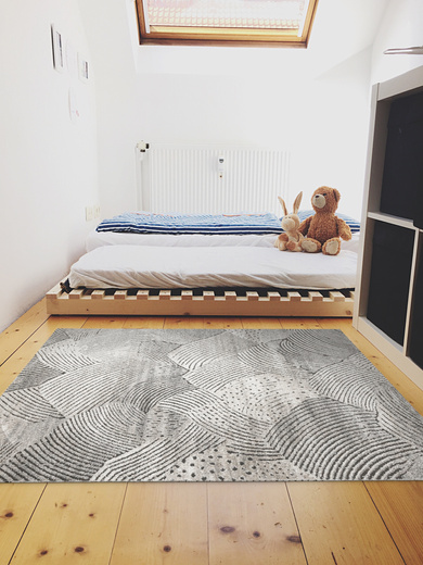 Dywan Matara P180A sp.antra/m.bei Beż Szary Kaszmir Linie Tynk