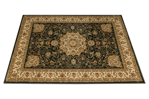 Dywan Super Rose D373A d.green/cream Ornament Medalion Zieleń