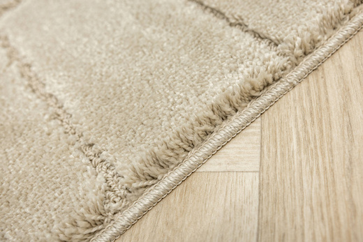 Dywanik Łazienkowy Antypoślizgowy Inez Light Beige Jasny Beż Geometria