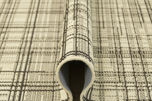 Antypoślizgowy Chodnik 19171/19 Brąz Kratka szerokość 100 cm