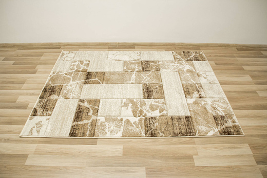 Dywan Amelia B171A cream/beige Beżowy Brązowy Kwadraty