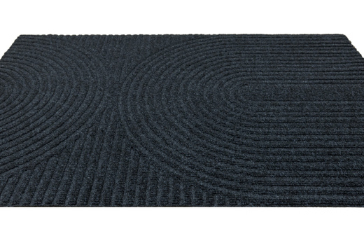 Wycieraczka Antypoślizgowa Tłoczona T-025 Grafit Półkola