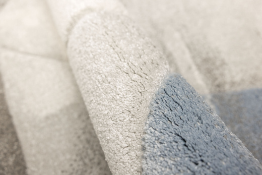 Dywan Kandy N414A l.grey/blue Szary Niebieski Krem Fryz