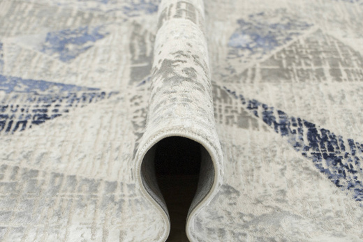 Dywan Verano C467A m grey/l.blue Szary Niebieski Trójkąty