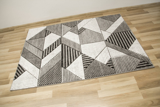 Dywan Amelia A632A grey/d.grey Szary Linie Paski Kreski