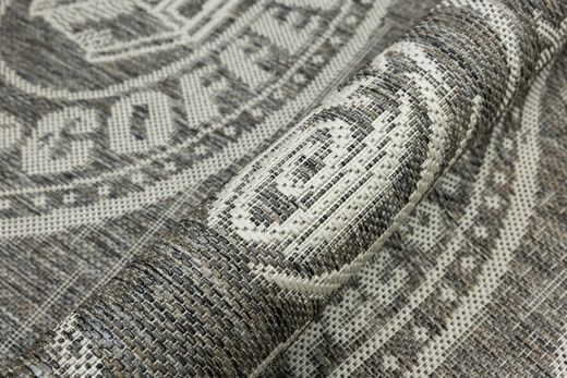 Antypoślizgowy Dywan FLEX 1907/P91 Brąz Szary Coffee