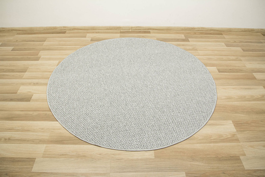 Okrągły Dywan Cannon 73 Grey Gruby Splot