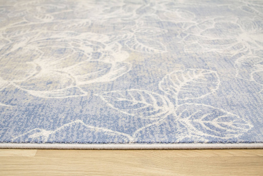 Wełniany Dywan Isfahan Rhode Beige Niebieski Beżowy Kwiaty